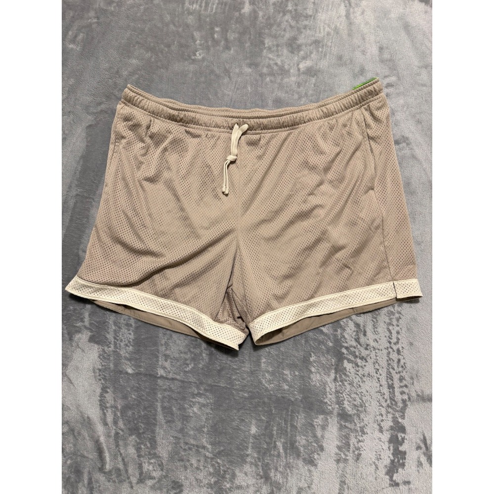 DSG Mesh Rec Short Mens 2XL Beige Relaxed Fit 6" Inseam Athletic Shorts